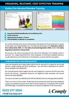 Fire Marshal Course Flyer