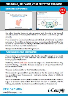 Dementia Awareness Online Training Course