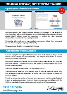 Equality and Diversity Awareness Online Training Course