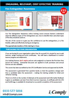 Fire Extingisher Awareness Flyer