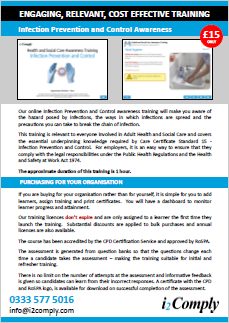 Infection Prevention and Control Flyer