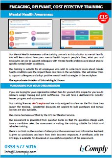 Mental Health Awareness Online Training Course