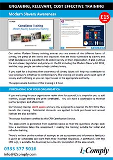 Modern Slavery Awareness online training course