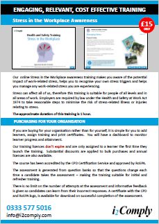 Stress in the Workplace Online Training Course