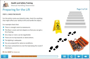 Manual Handling Online Training Screenshot 3 Manual Handling Online Training Screenshot 3
