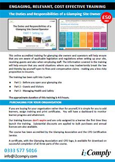 The Duties and Responsibilities of a Glamping Site Owner/Operator