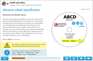 Abrasive Wheels Online Training Screenshot 1 Abrasive Wheels Online Training Screenshot 1