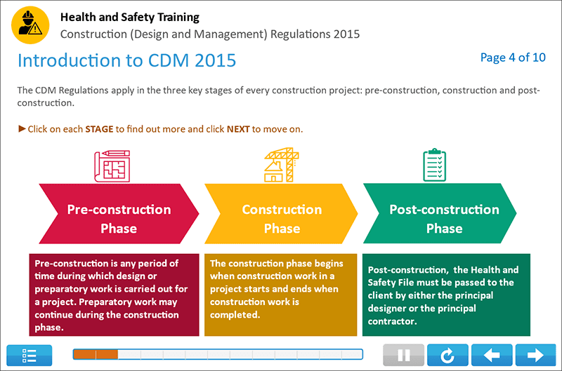CDM Regulations Training Screenshot 1 CDM Regulations Training Screenshot 1